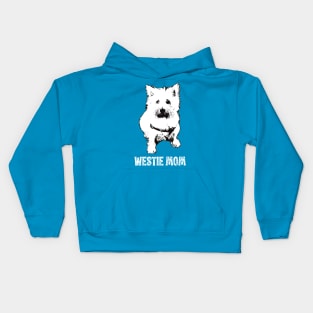 Westie Mom West Highland White Terrier Design Kids Hoodie